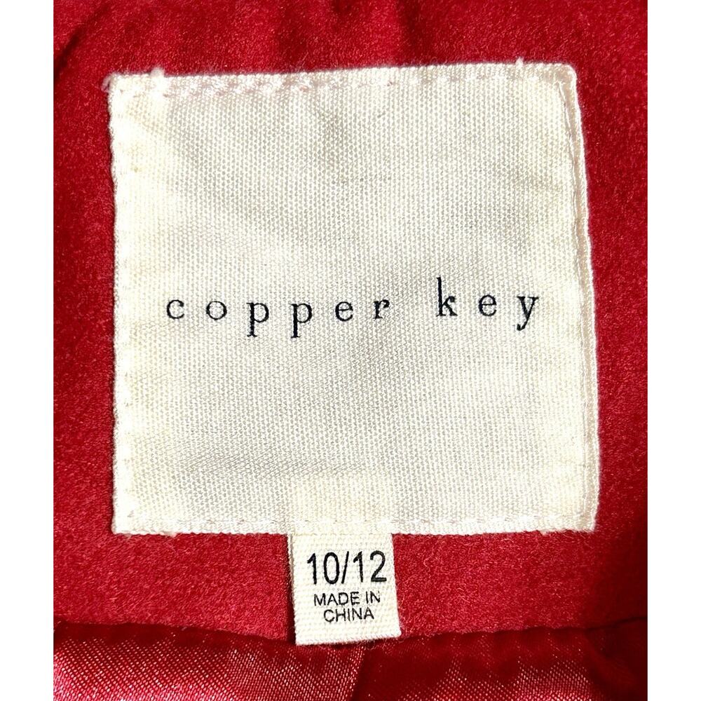 Brand New Copper Key Peplum Style Coat Size 10 / 12 Red Hooded New With Tags - Picture 4 of 11
